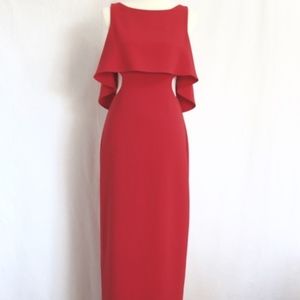 Red Badgley Mischka Gown